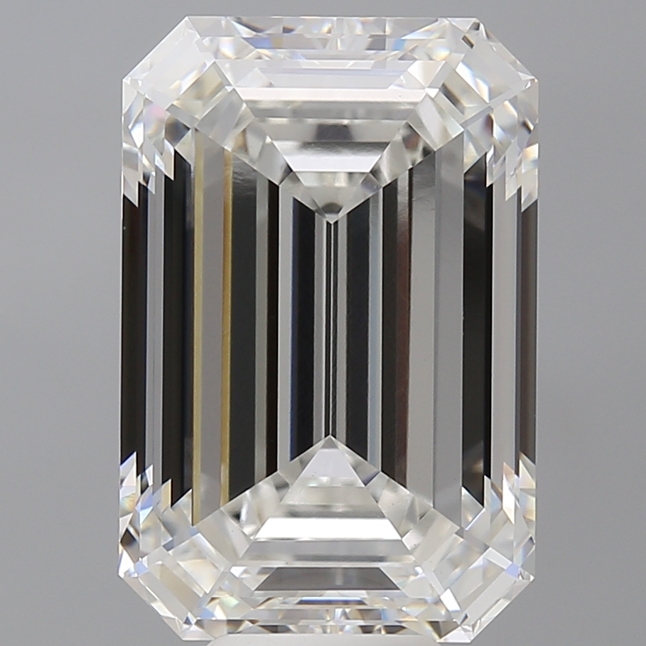 Emerald cut 10.6ct F VVS2