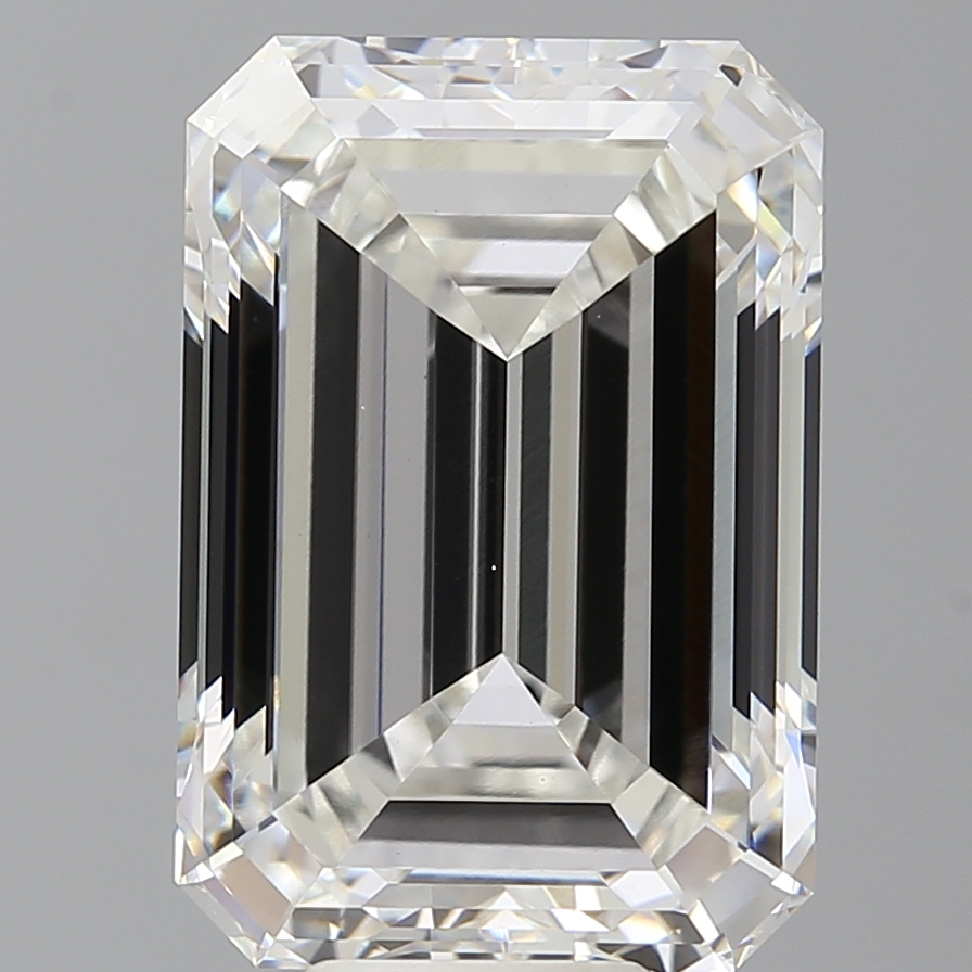 Emerald cut 10.6ct F VVS2