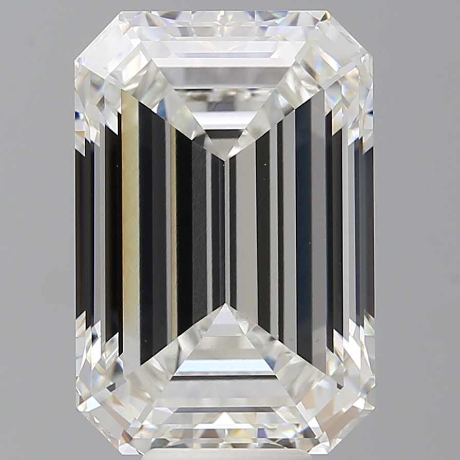 Emerald cut 10.1ct F VVS2