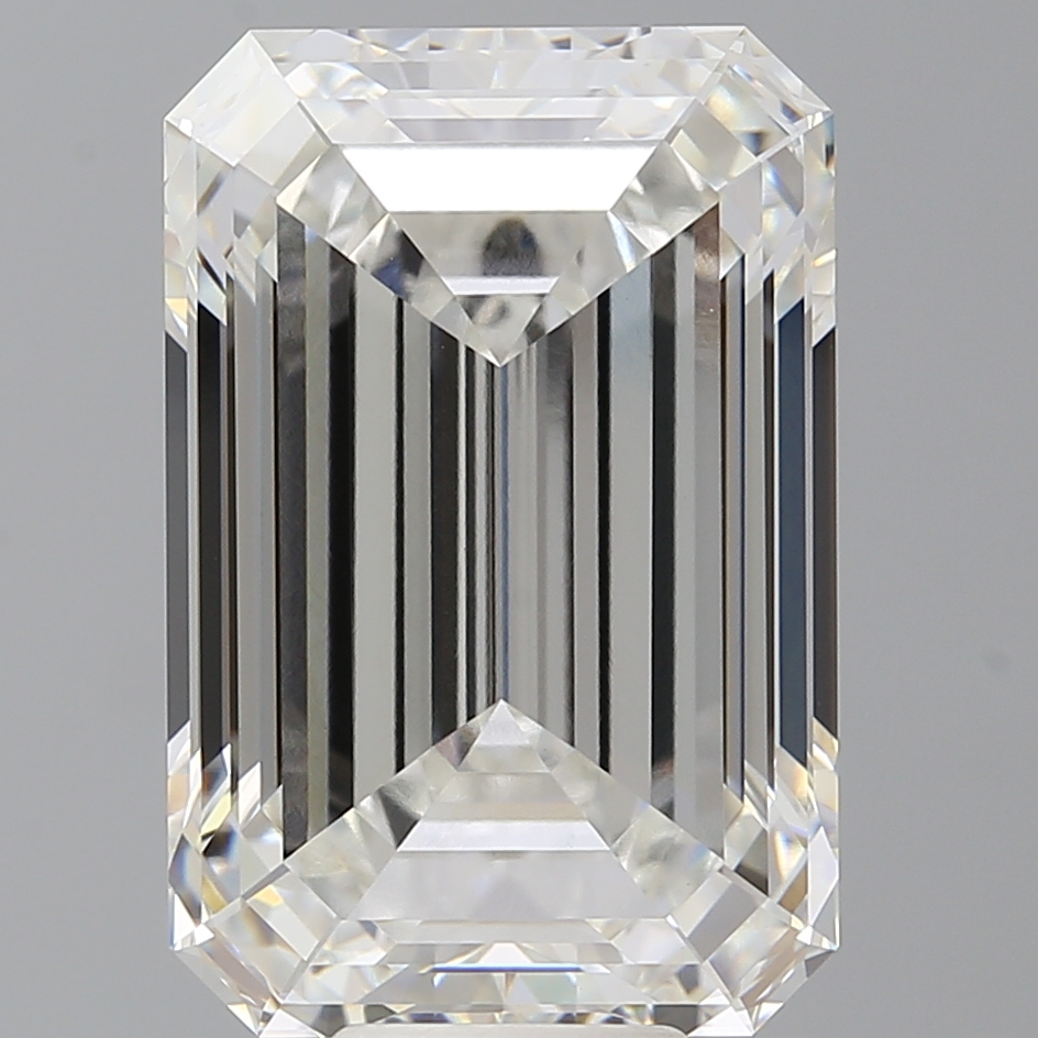 Emerald cut 12.1ct F VVS2