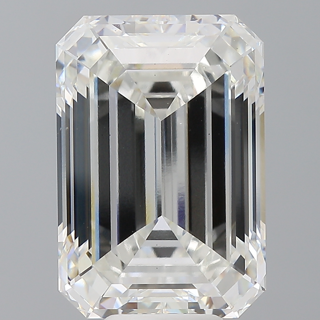 Emerald cut 10.1ct F VS1