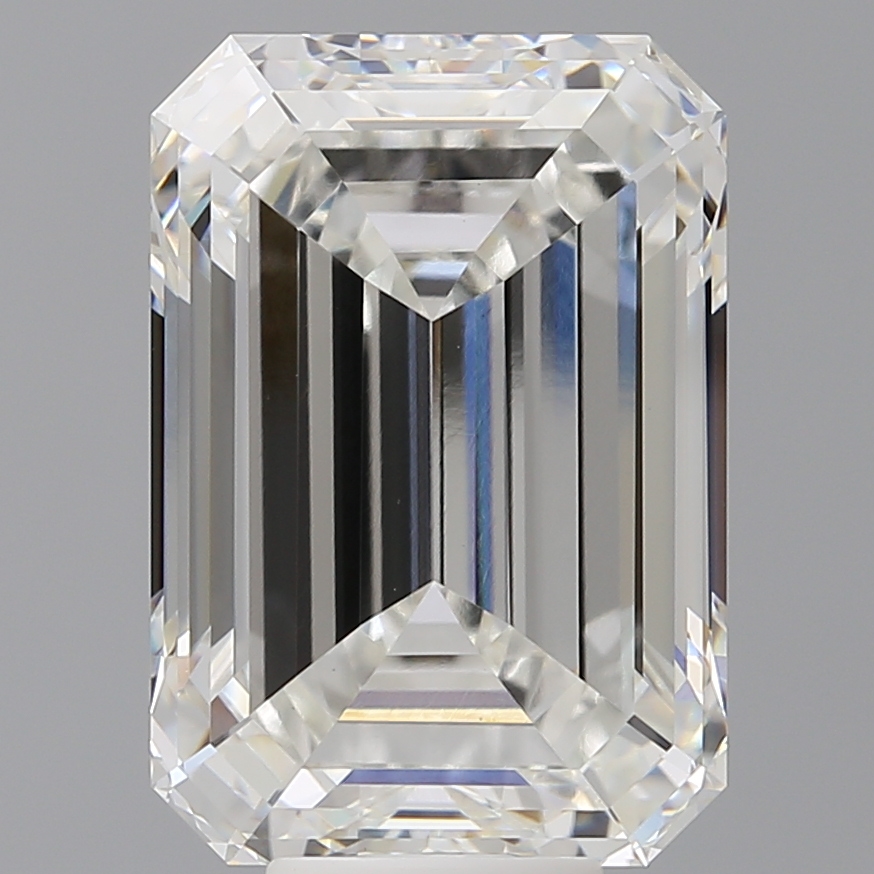 Emerald cut 10.1ct F VS1