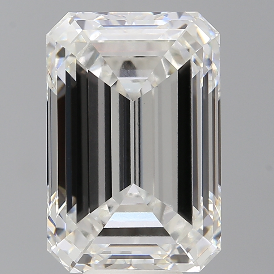 Emerald cut 10.1ct F VS1