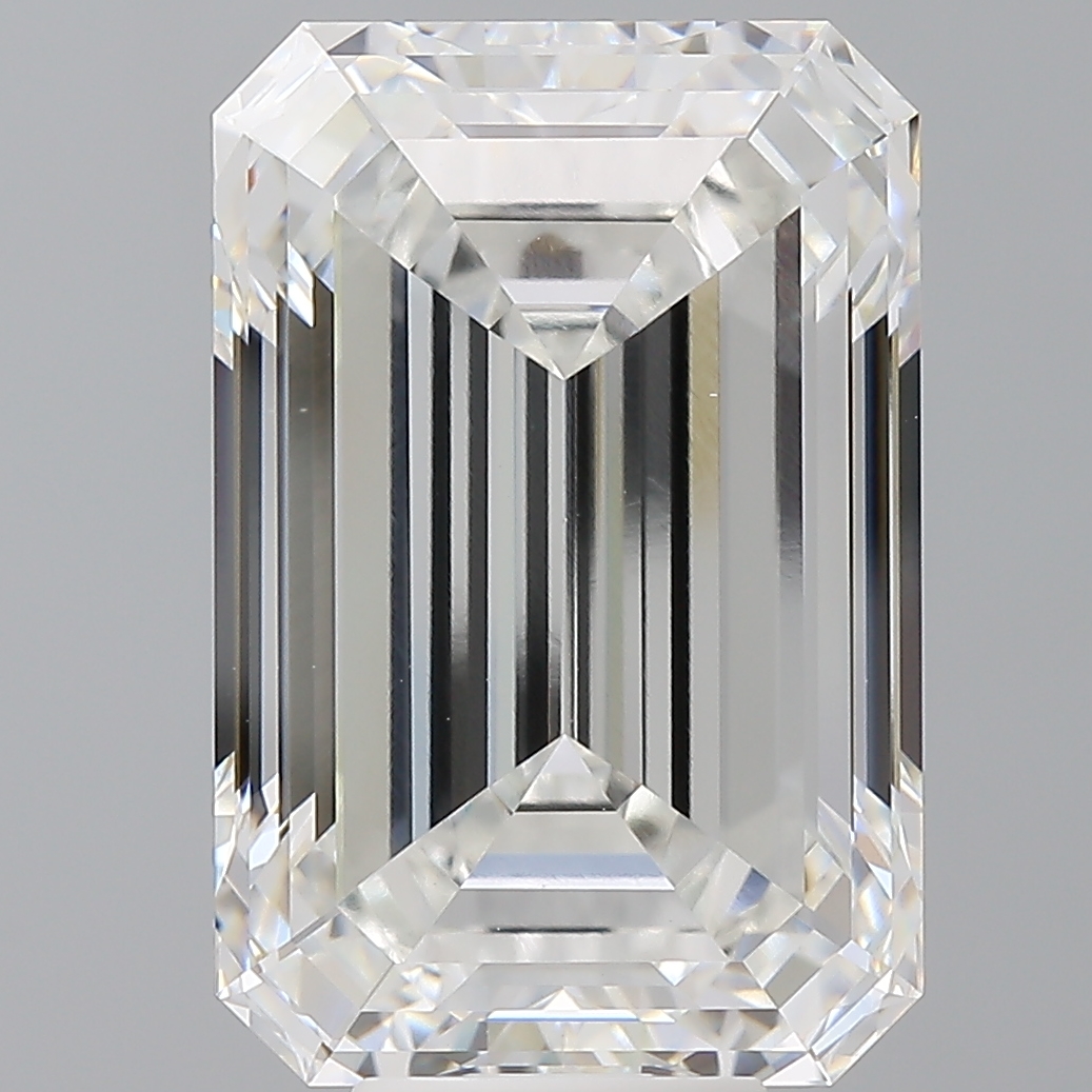 Emerald cut 10.6ct F VS1