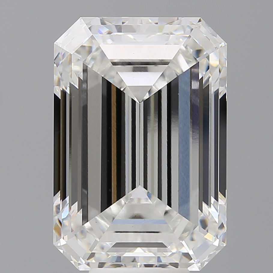 Emerald cut 10.1ct F VS1