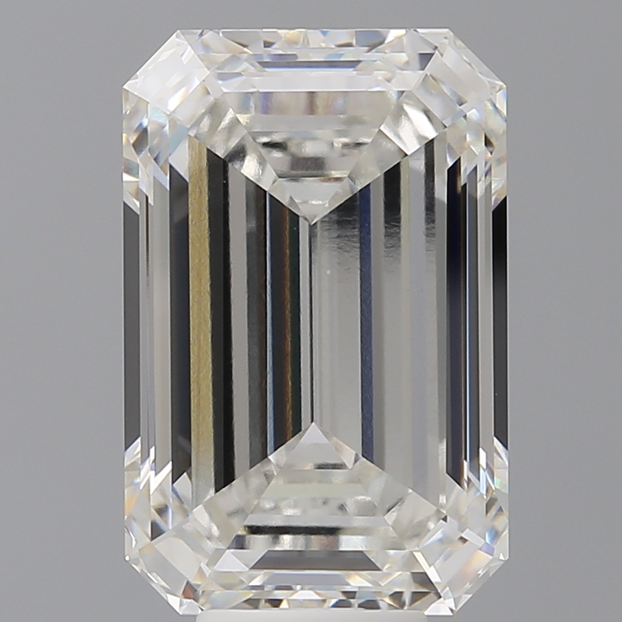 Emerald cut 10.1ct F VS1