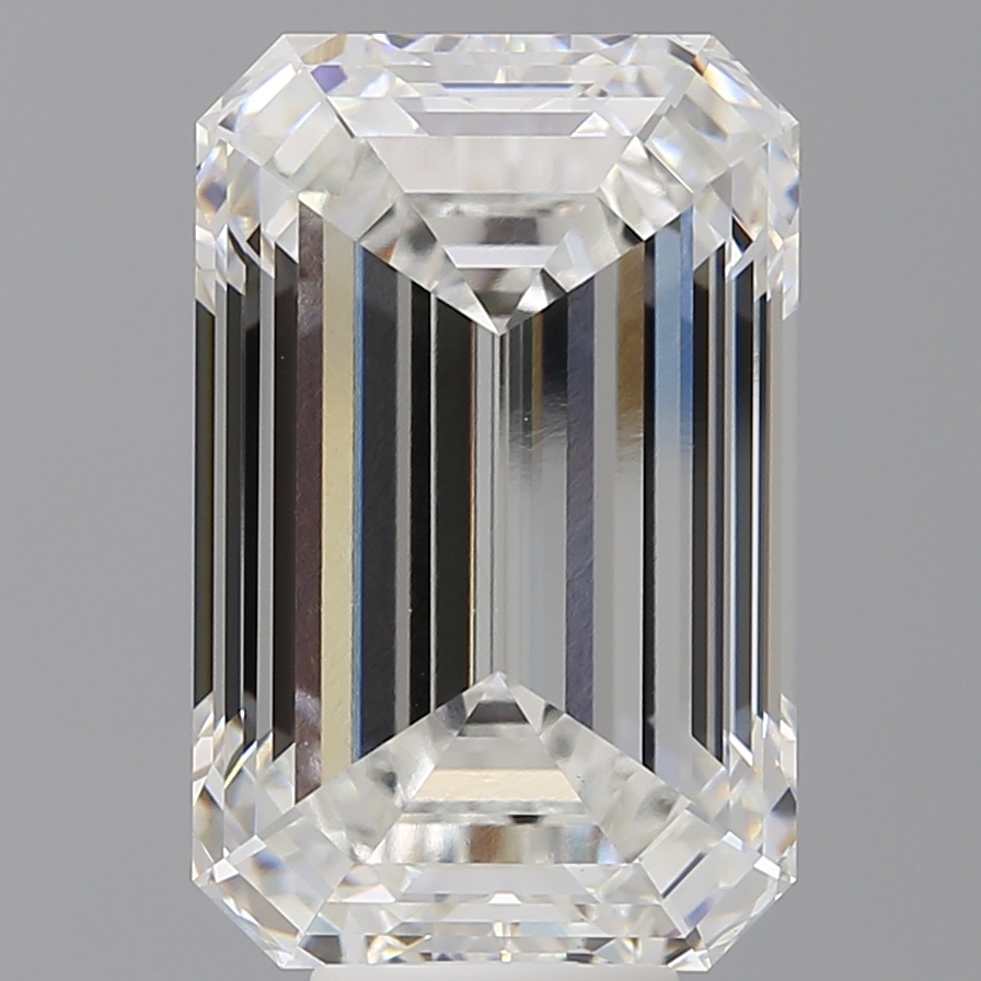 Emerald cut 10.1ct F VS1