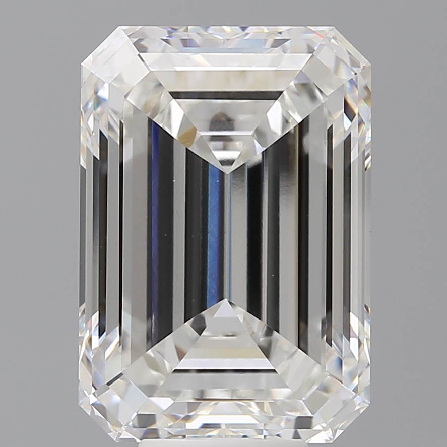 Emerald cut 10.1ct F VS1