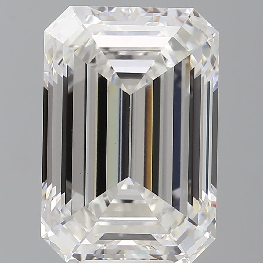 Emerald cut 9.47ct F VVS2