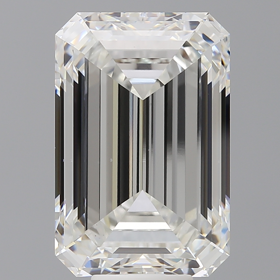 Emerald cut 10.9ct F VS1