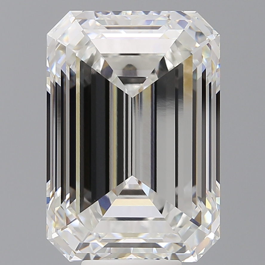Emerald cut 10.6ct F VVS2