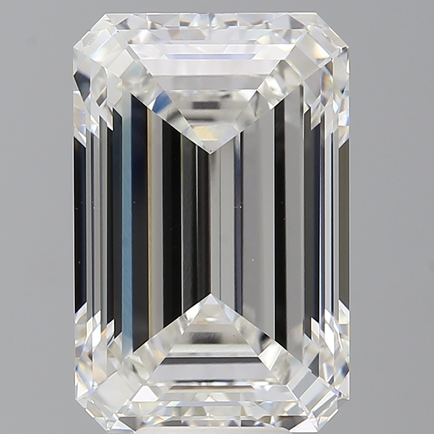 Emerald cut 10.1ct F VVS2