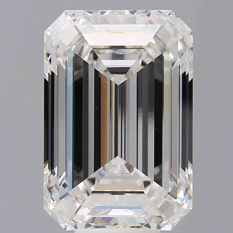 Emerald cut 10.6ct F VVS2