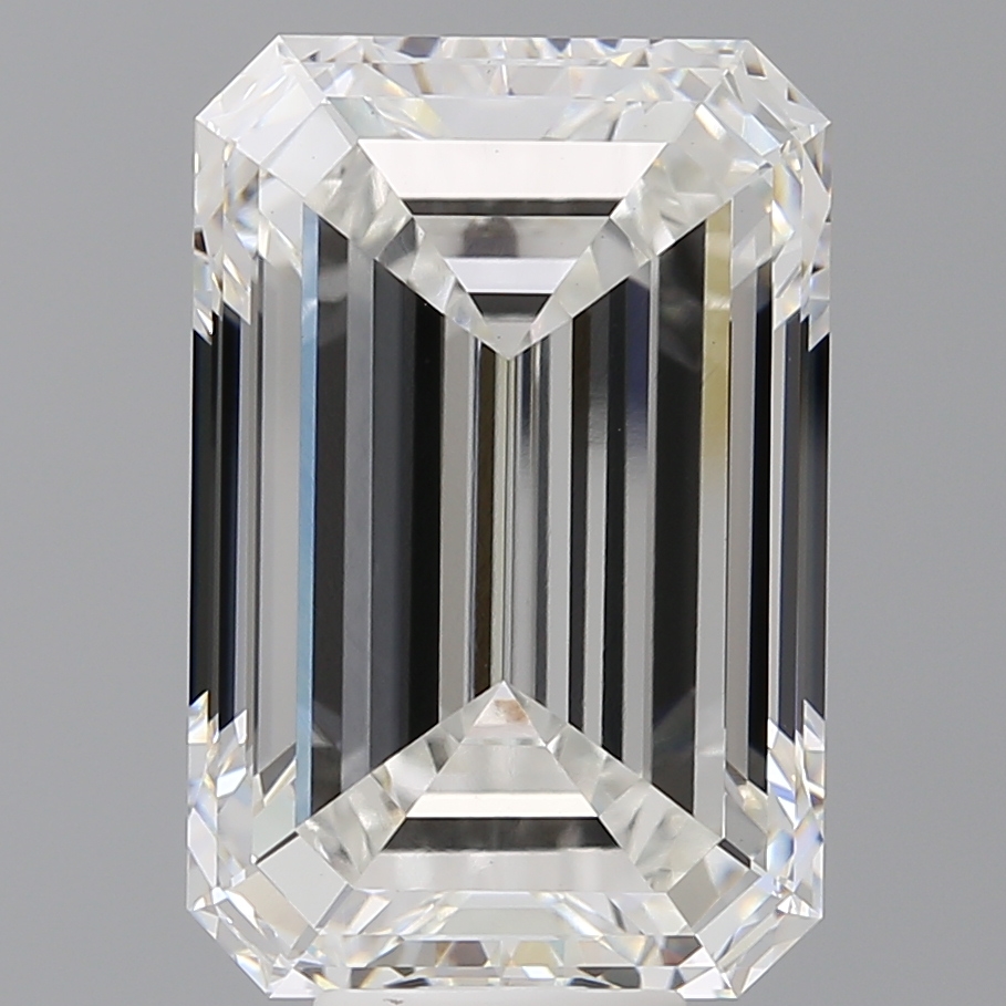 Emerald cut 10.6ct F VVS2