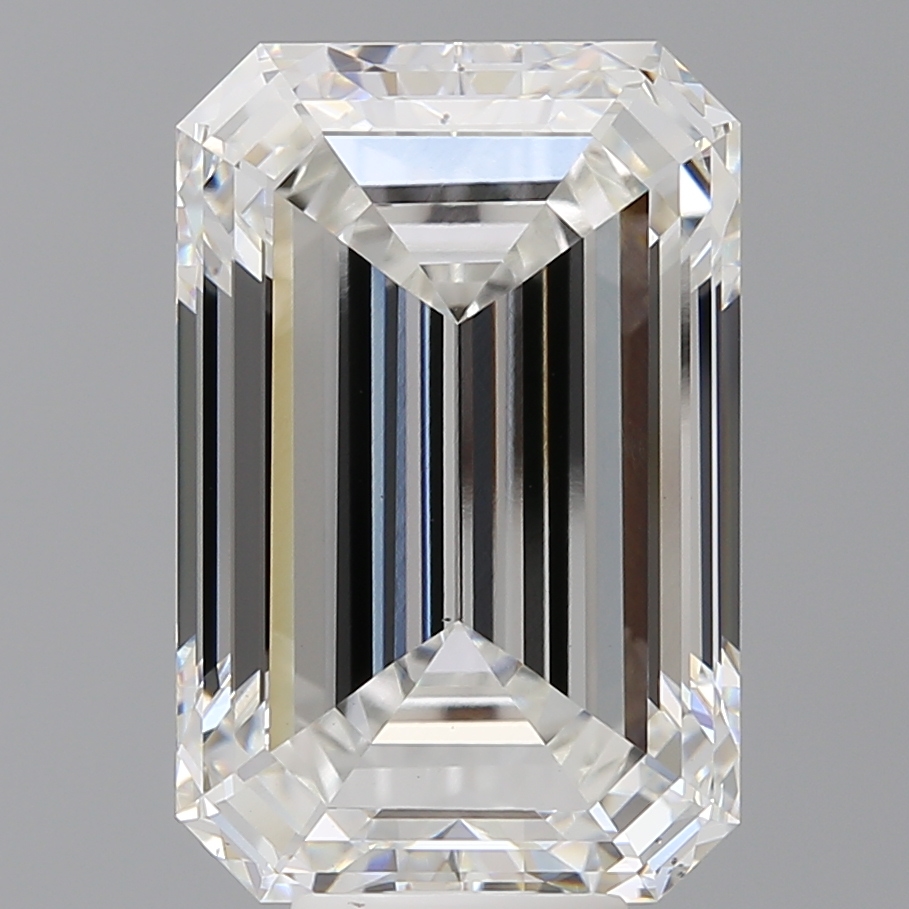 Emerald cut 10.1ct F VS1
