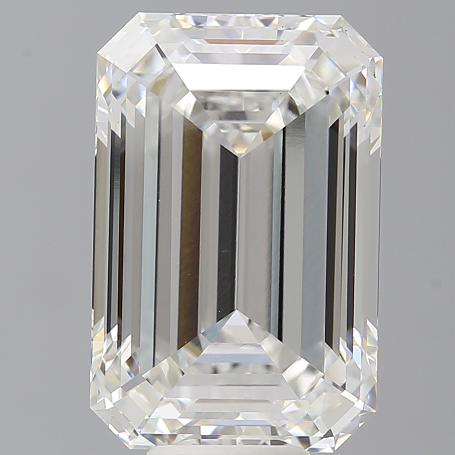 Emerald cut 10.6ct F VVS2