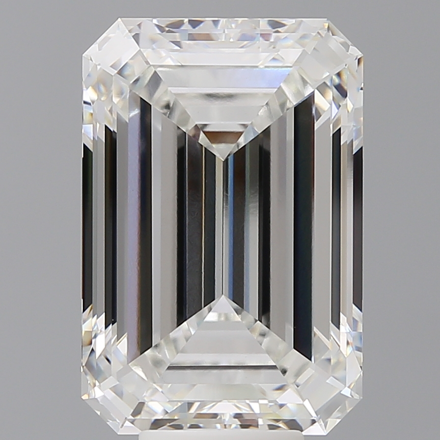 Emerald cut 10.1ct F VVS2