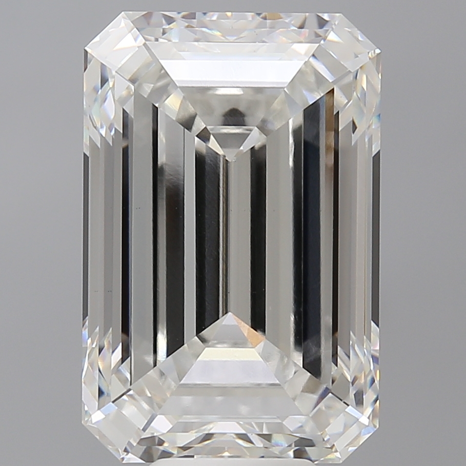 Emerald cut 10.9ct F VS1