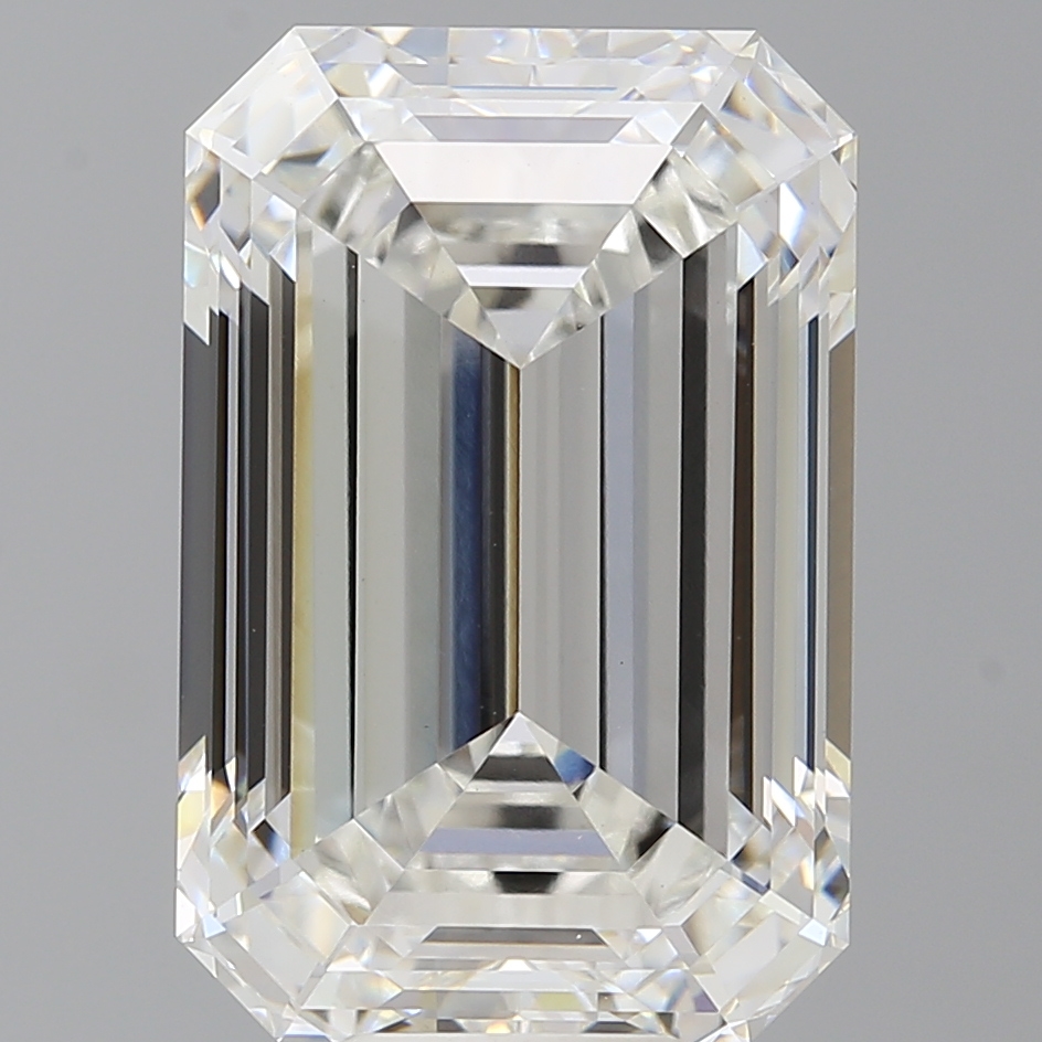 Emerald cut 12.1ct F VVS2