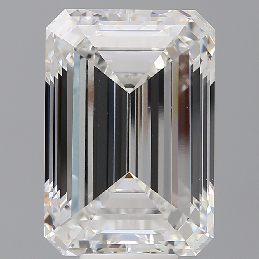 Emerald cut 10.4ct F VVS2
