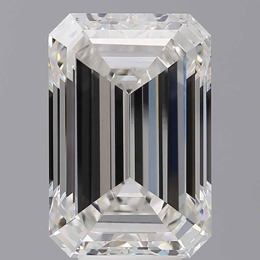 Emerald cut 8.03ct F VVS2