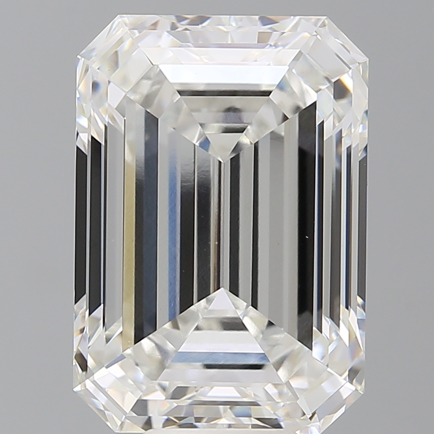 Emerald cut 10.6ct F VVS2