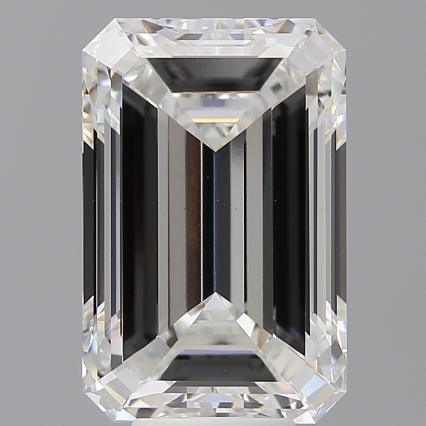 Emerald cut 9.09ct F VS1