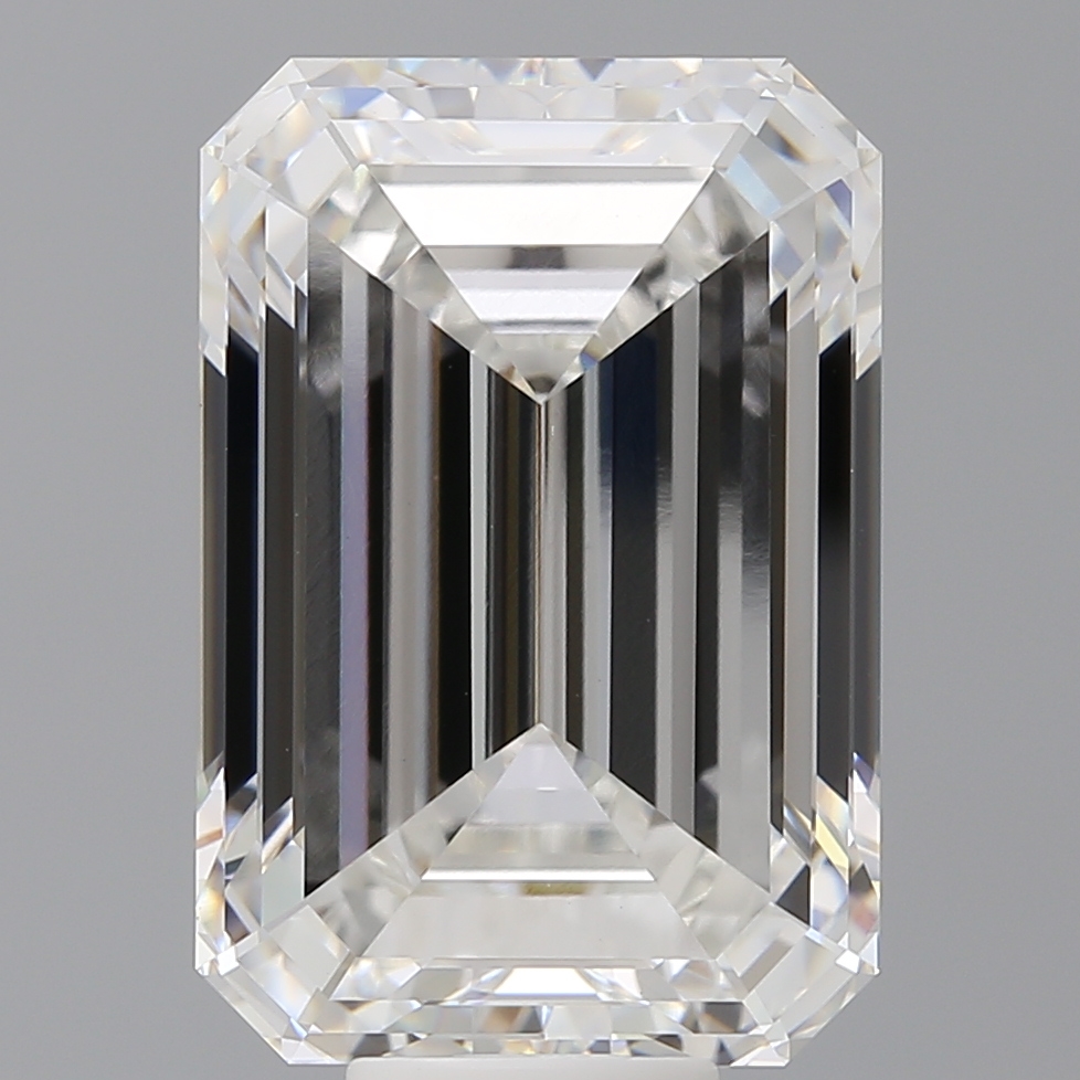 Emerald cut 12.6ct F VVS2