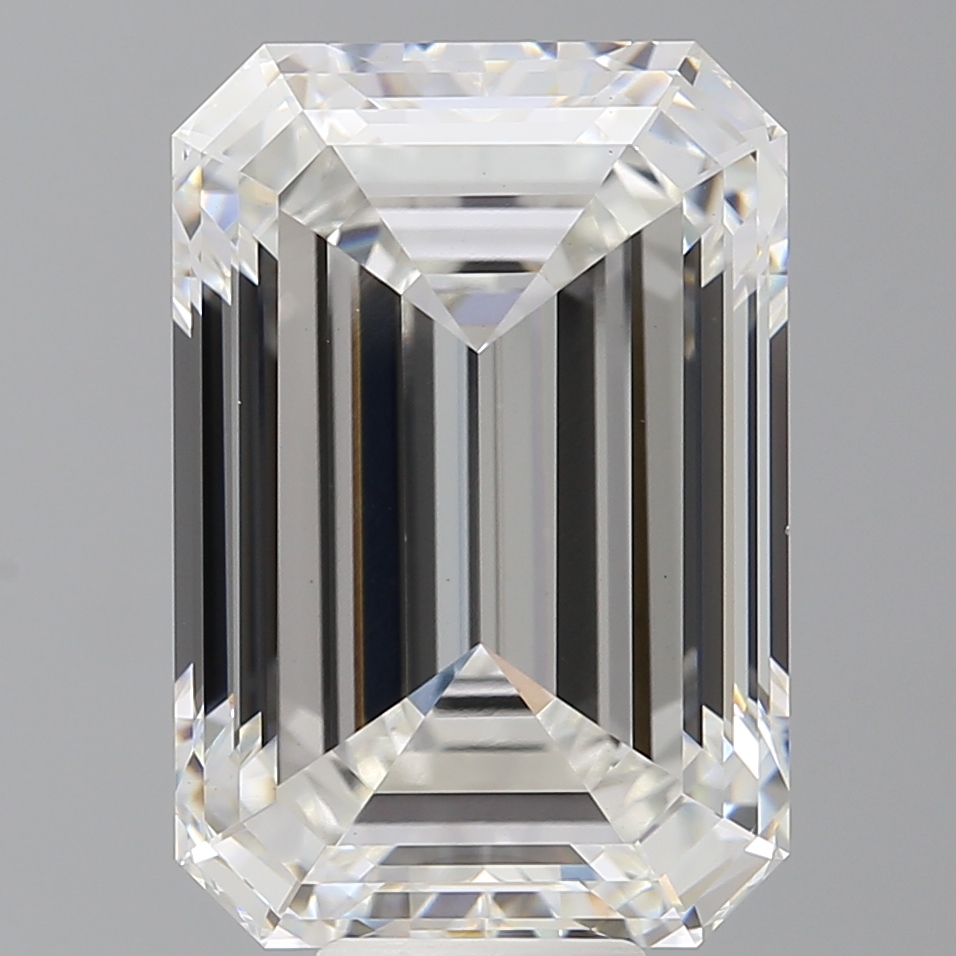 Emerald cut 12.1ct F VVS2
