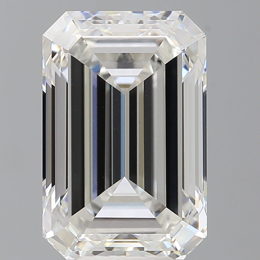 Emerald cut 8.49ct F VVS2