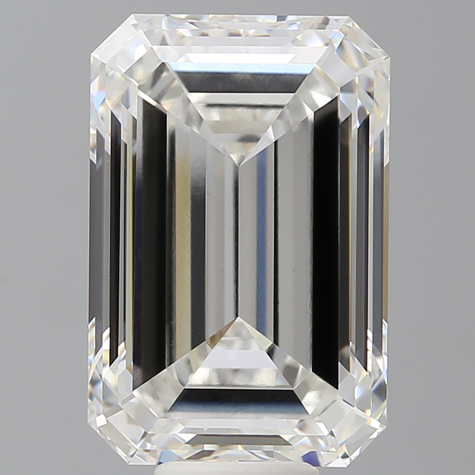 Emerald cut 12.6ct F VVS2