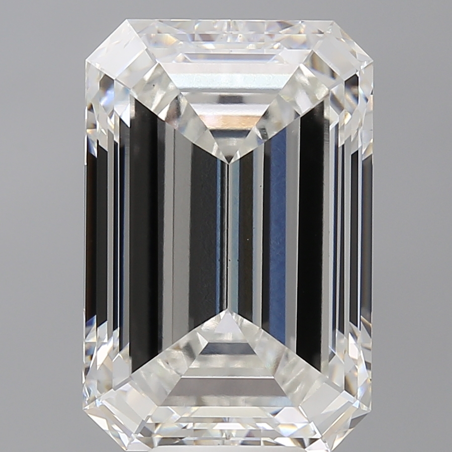 Emerald cut 10.1ct F VS1