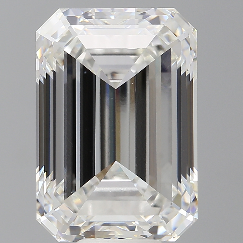 Emerald cut 12.1ct F VVS2