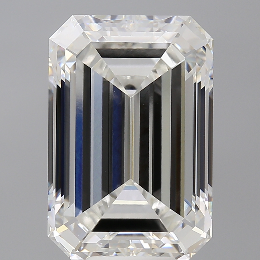Emerald cut 10.1ct F VVS2