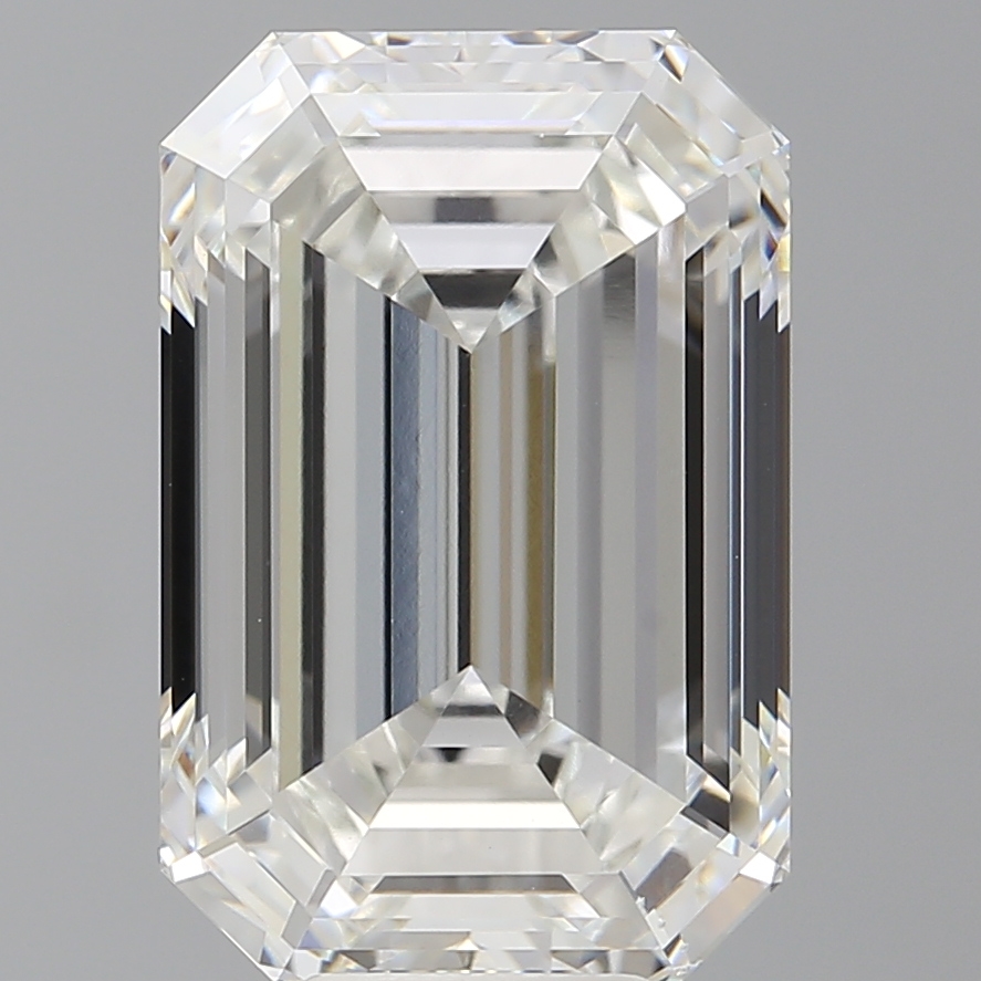Emerald cut 10.1ct F VS1