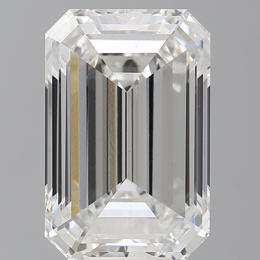 Emerald cut 10.1ct F VS1
