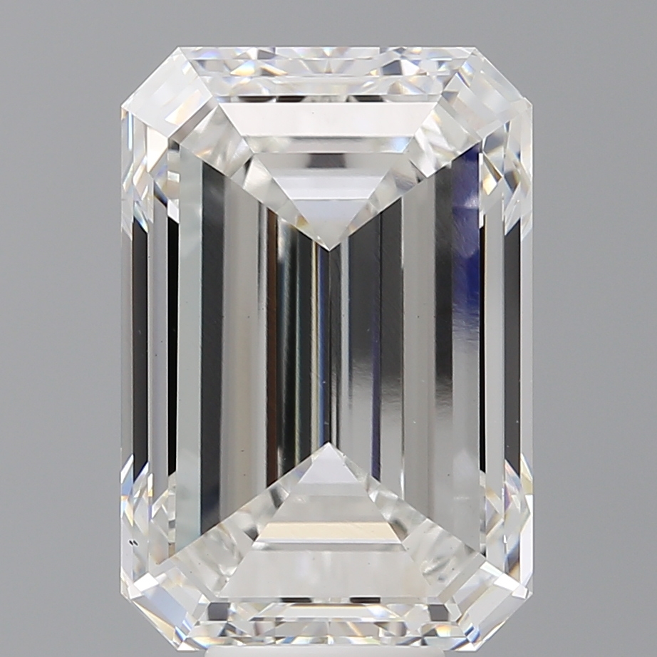 Emerald cut 10.5ct F VS1