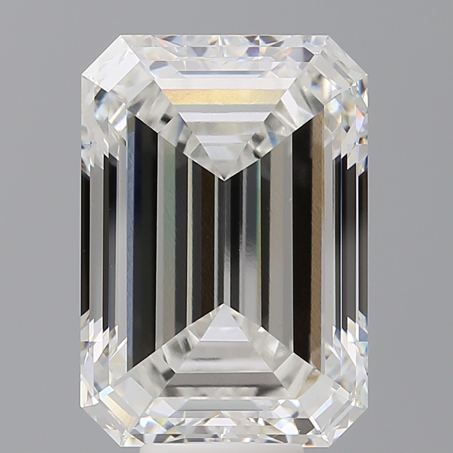 Emerald cut 10.6ct F VVS2