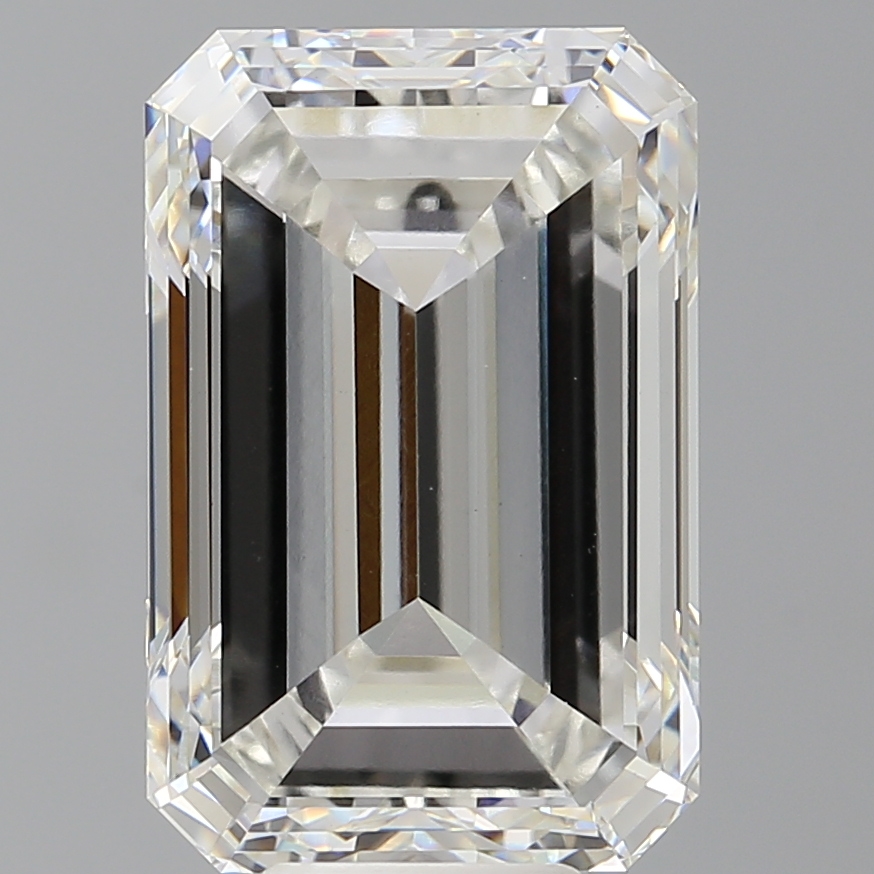 Emerald cut 9.49ct F VVS2