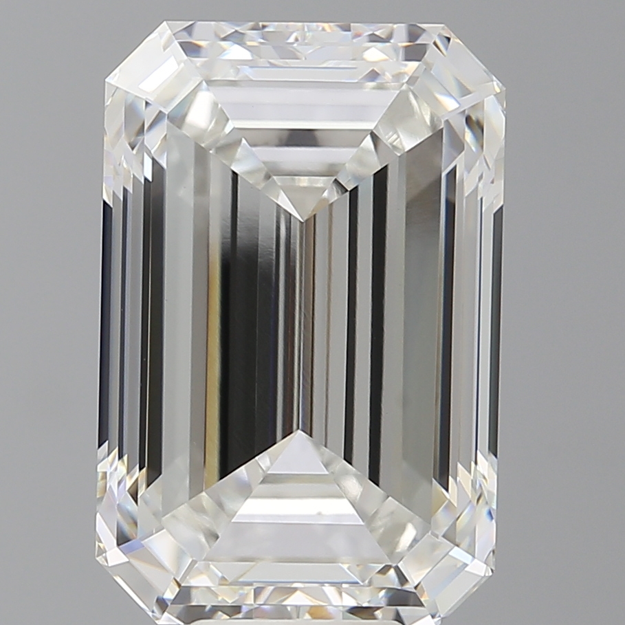 Emerald cut 10.6ct F VVS2