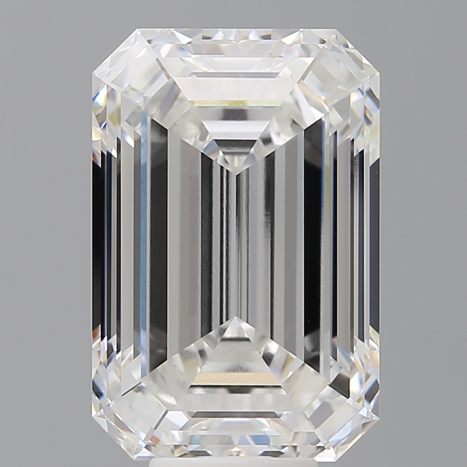 Emerald cut 10.6ct F VVS2