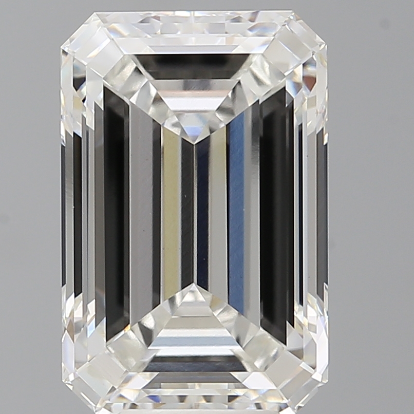 Emerald cut 7.60ct F VVS2