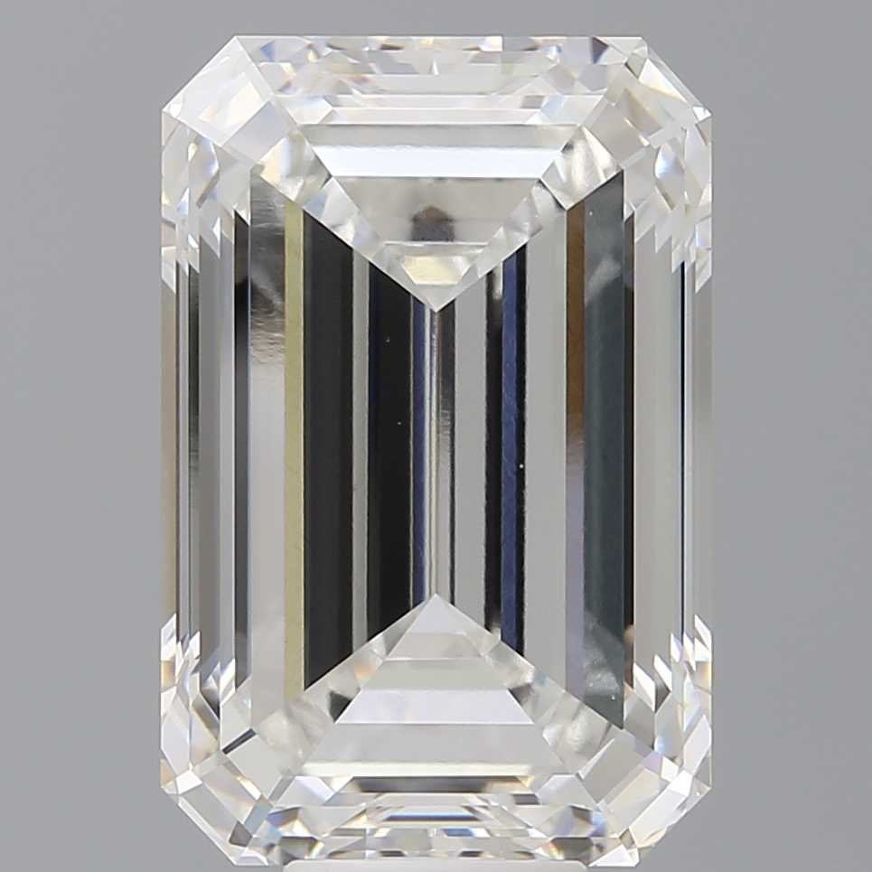 Emerald cut 12.6ct F VVS2