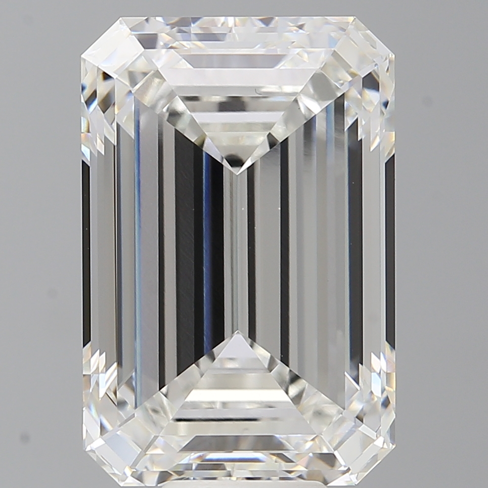 Emerald cut 12.6ct F VVS2