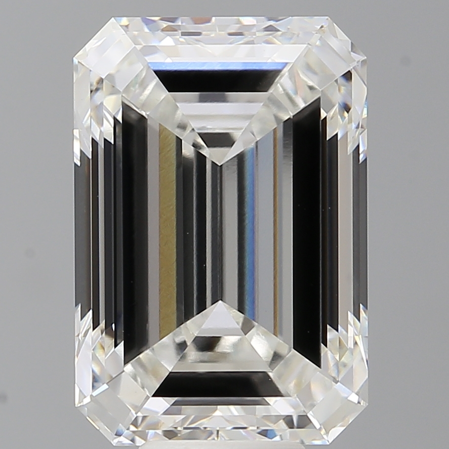 Emerald cut 10.1ct F VVS2