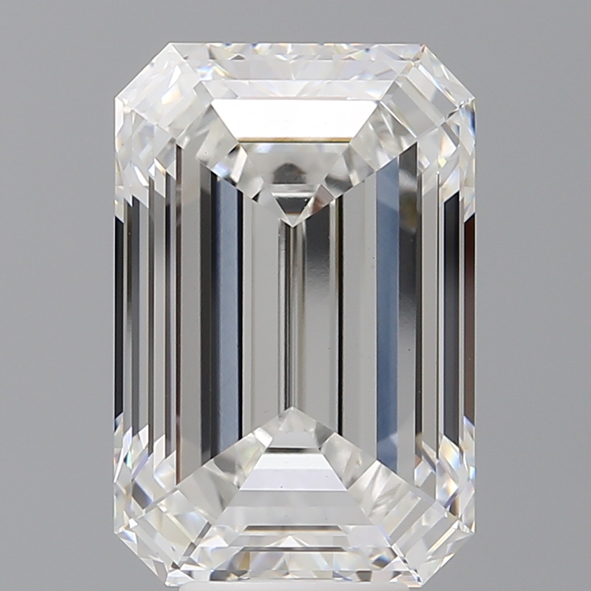 Emerald cut 7.99ct E VVS2