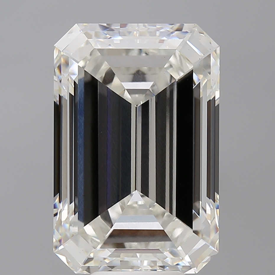 Emerald cut 9.58ct G VS1