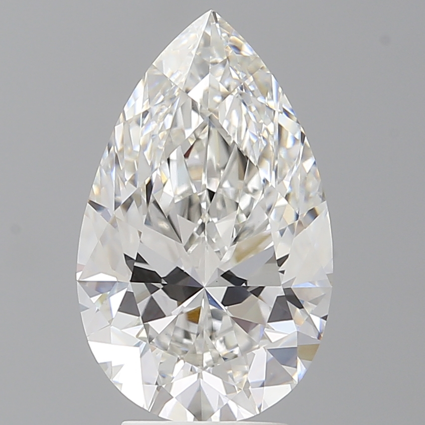 Pear 4.57ct F VVS2