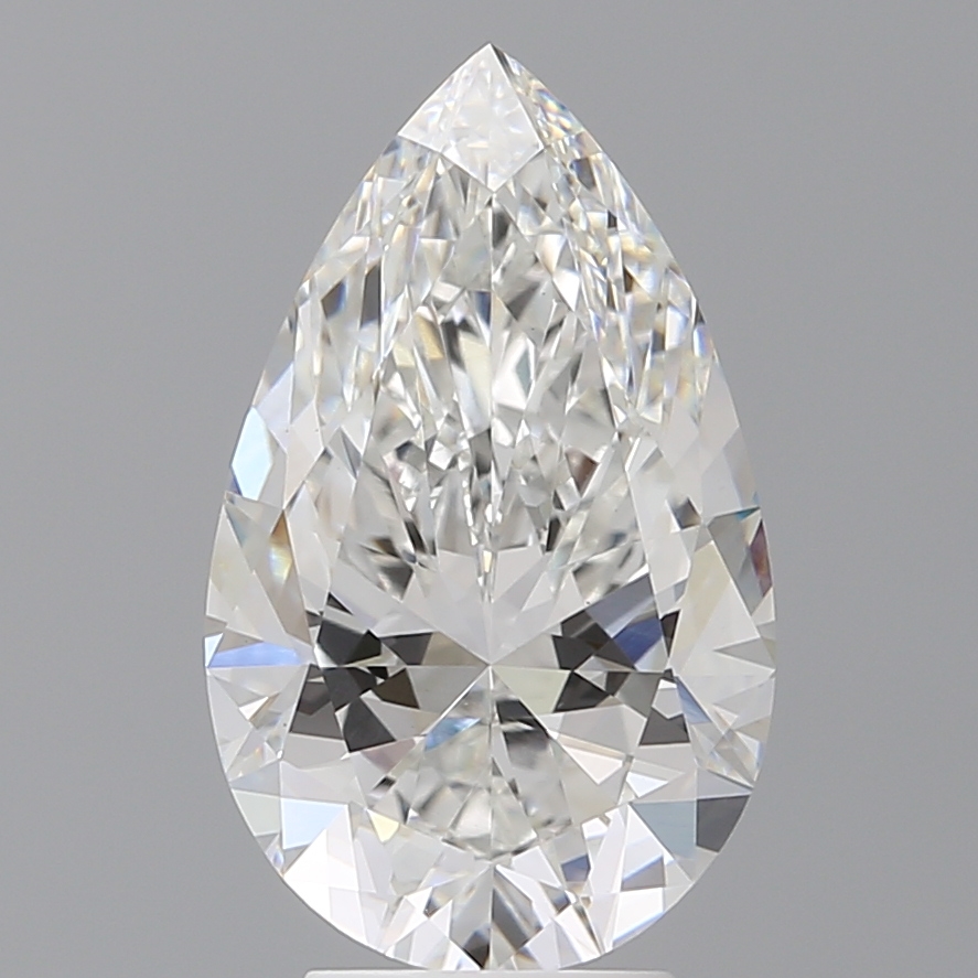 Pear 4.59ct E VVS2