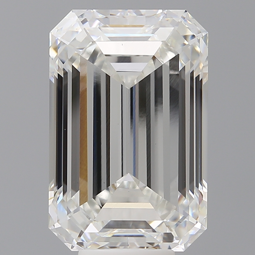Emerald cut 9.99ct F VS1